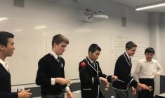 Ten boys from Japan visited Newington on exchange